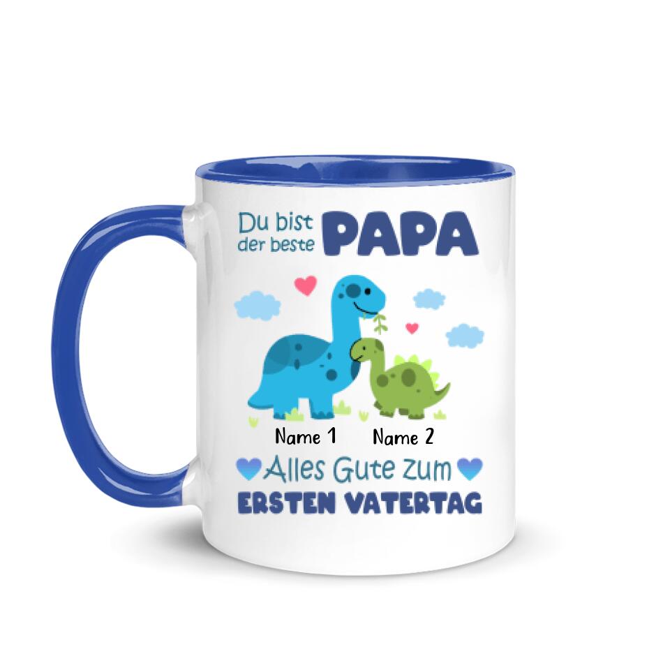 Alles Gute Zum Ersten Vatertag, Personalisierbar Becher Für Papa