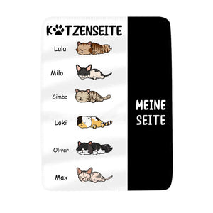 Personalisierte Decke für Katzenliebhaber | personalisierte Geschenke für Katzenliebhaber