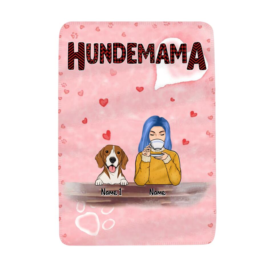 Personalisierte Decke für Hundeliebhaber | personalisierte Geschenke für Hundeliebhaber | Hundemama