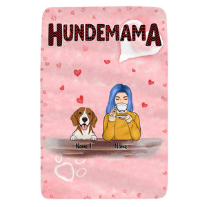 Personalisierte Decke für Hundeliebhaber | personalisierte Geschenke für Hundeliebhaber | Hundemama