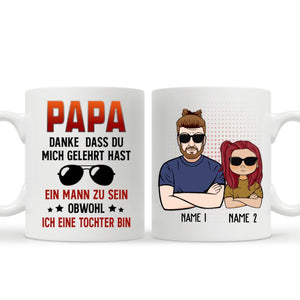 Danke, Dass Du Es Mir Beigebracht Hast Dad, Personalisierbar Becher Für Papa