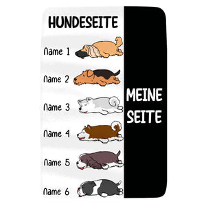 Personalisierte Fleecedecke für Hundeliebhaber | personalisierte Geschenke für Hundeliebhaber