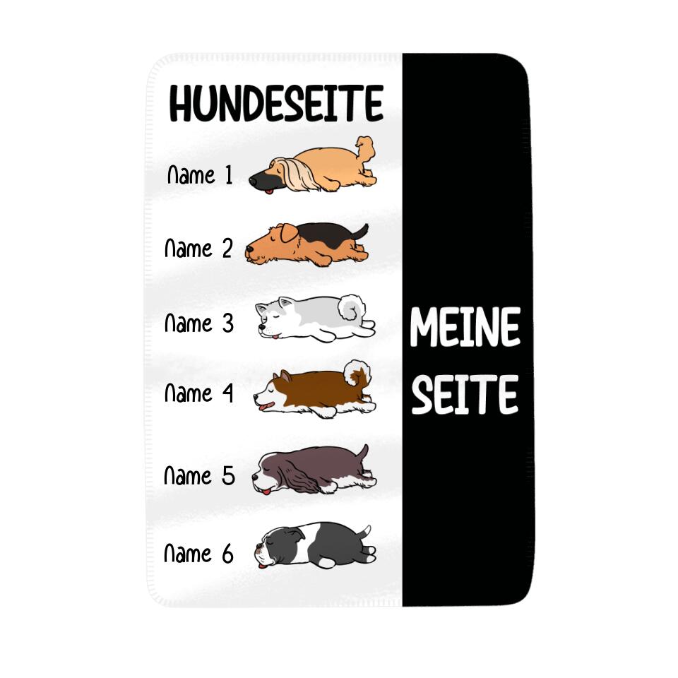 Personalisierte Fleecedecke für Hundeliebhaber | personalisierte Geschenke für Hundeliebhaber