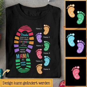 Personalisiertes T-shirt für Mama | personalisierte Geschenke für Bonus-Mama | Danke, dass du in mein Leben gekommen bist