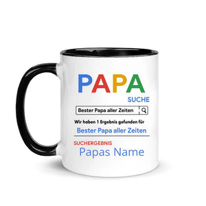 Personalisierte Tasse für Papa | personalisierte Geschenke für Vater | Papa- Suche