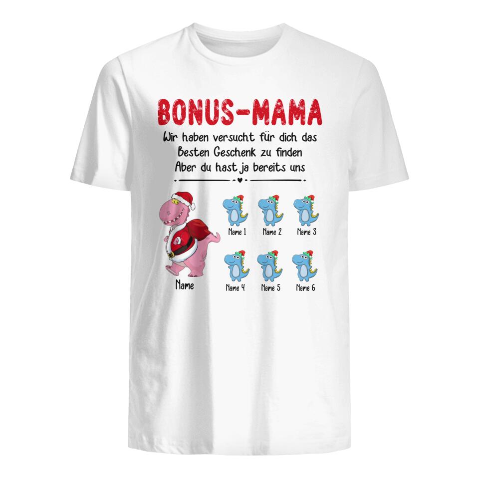 Personalisiertes T-shirt für Bonus-mama | personalisierte Geschenke für Stiefmutter | Besten Geschenk Zu Finden