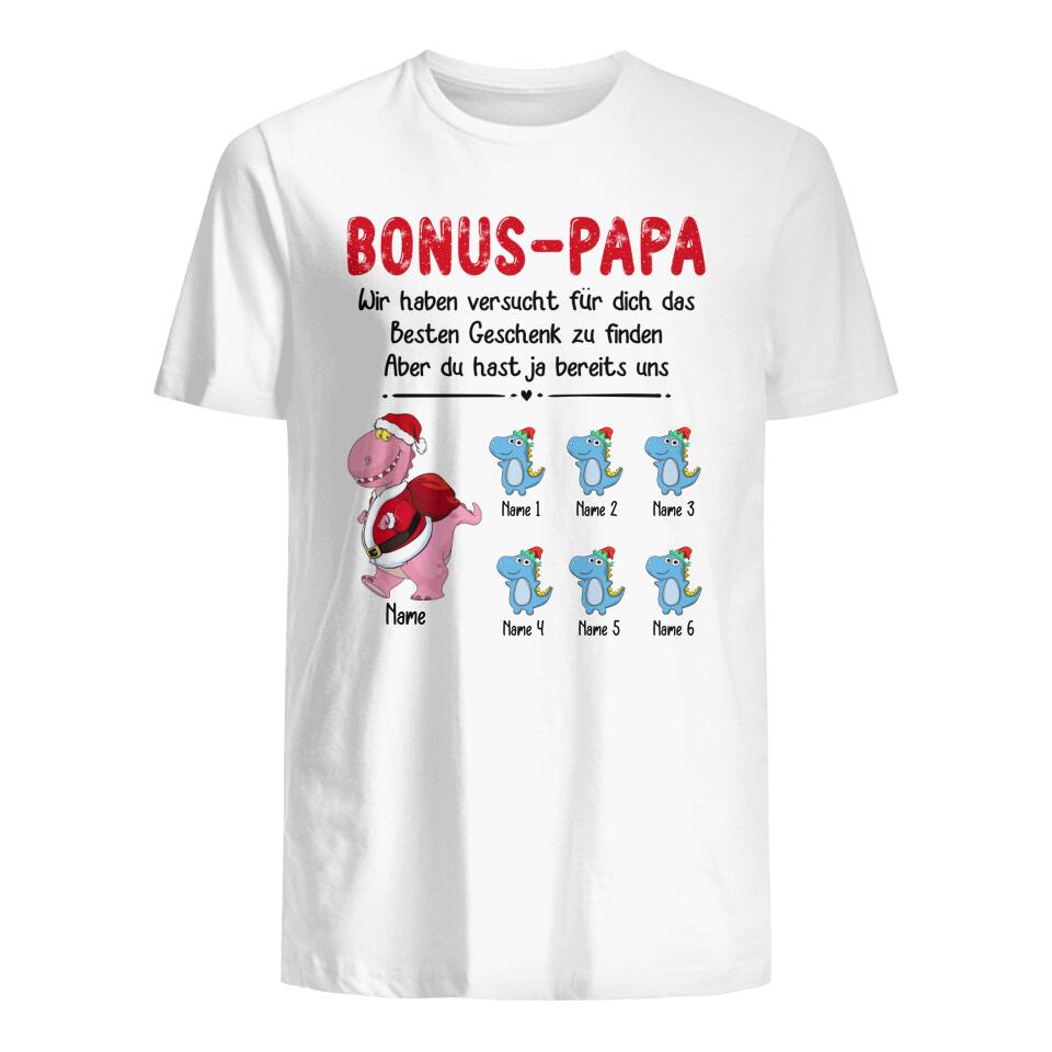 Personalisiertes T-shirt für Bonus-papa | personalisierte Geschenke für Stiefvater | Besten Geschenk Zu Finden