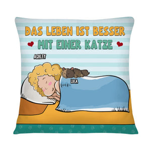 Personalisiertes Kissen für Tierliebhaber | personalisierte Geschenke für Tierliebhaber | das Leben ist besser mit einen Haustieren