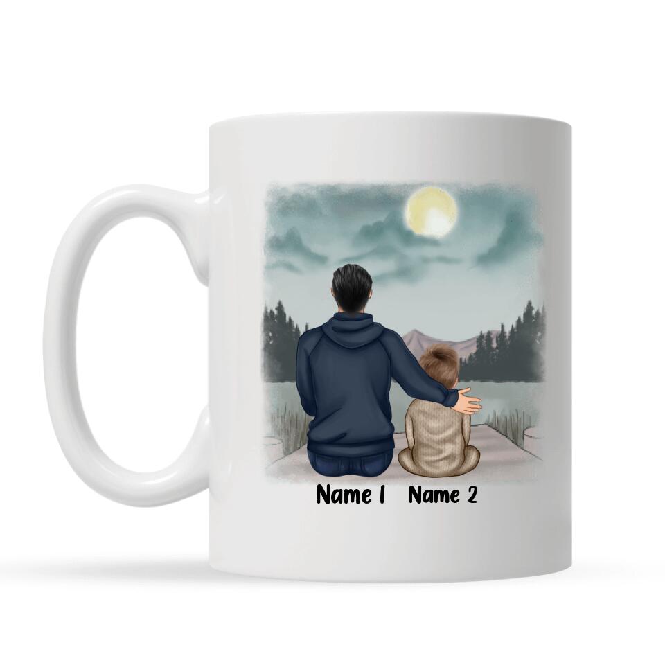 Personalisierte Tasse für Papa | personalisierte Geschenke für Vater | Danke Dass Du Immer Für Mich Da Warst Wenn Ich Dich Gebraucht Habe Papa