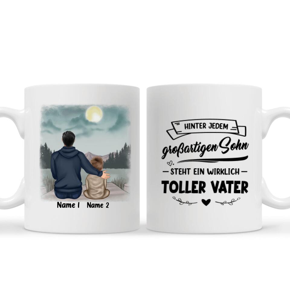 Personalisierte Tasse für Papa | personalisierte Geschenke für Vater | Danke Dass Du Immer Für Mich Da Warst Wenn Ich Dich Gebraucht Habe Papa