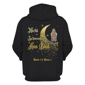 Personalisierter Hoodie für Den Besten Freund | personalisierte Geschenke für Den Besten Freund | Nicht Schwestern Aus Blut Sondern Schwestern Von Herzen