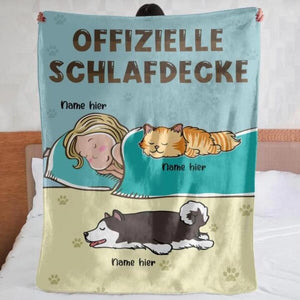 Personalisierte Decke für Tierliebhaber | personalisierte Geschenke für Tierliebhaber | Offizielle Schlafdecke