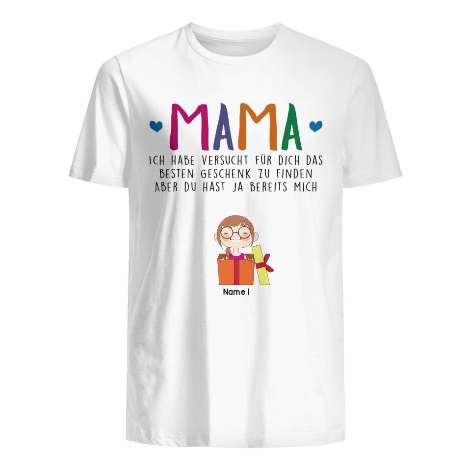 Personalisiertes T-shirt für Mama | personalisierte Geschenke für Mutter | bestes Geschenk Mama