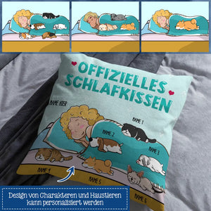 Personalisiertes Kissen für Tierliebhaber | personalisierte Geschenke für Tierliebhaber | Offizielles Schlafkissen