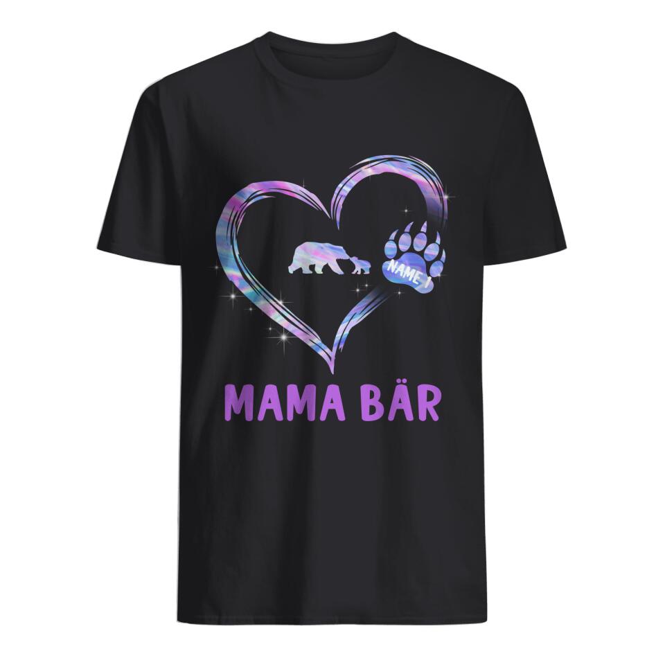 Personalisiertes T-shirt für Mama | personalisierte Geschenke für Mutter | Mama Bär