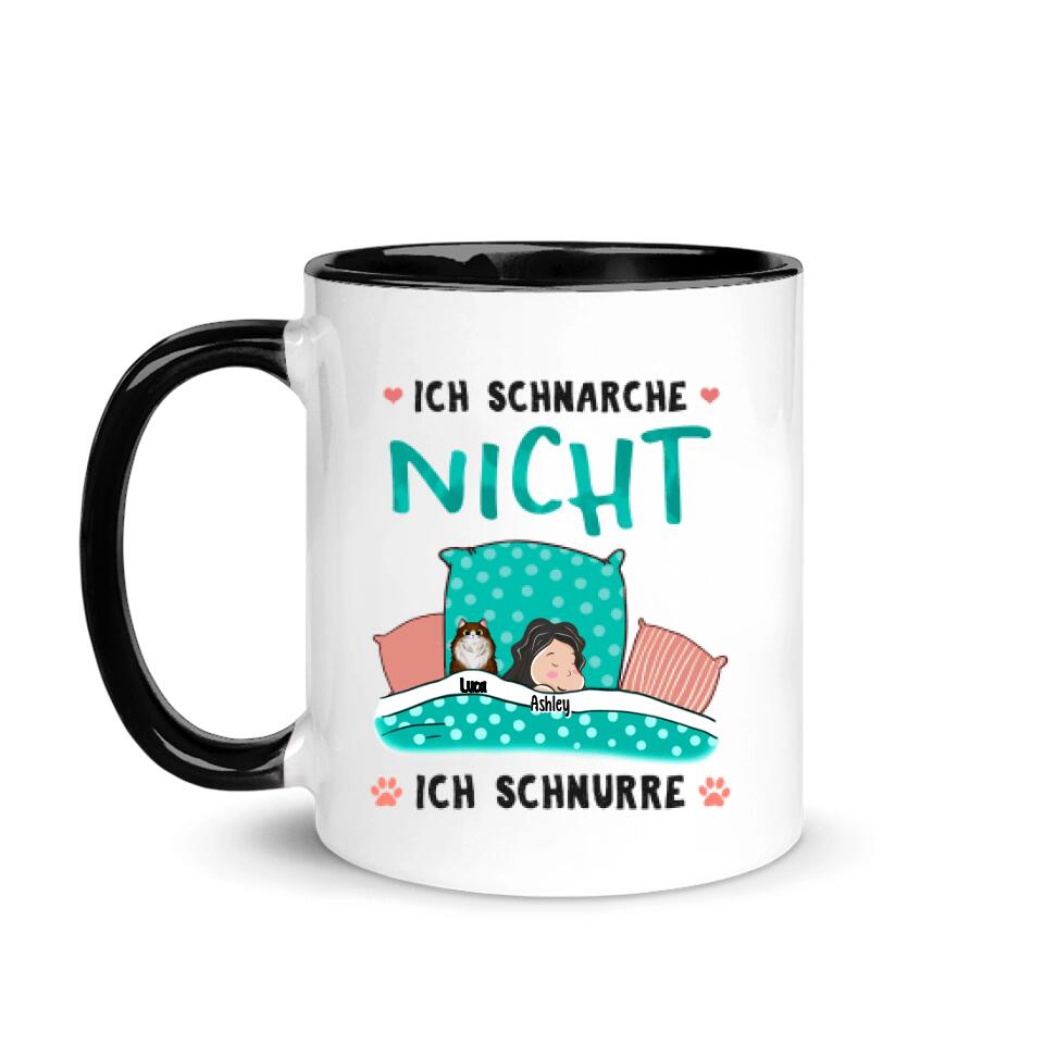 Personalisierte Tasse für Tierliebhaber | personalisierte Geschenke für Tierliebhaber | ich schnarche nicht