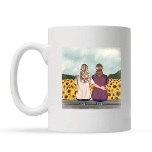 Personalisierte Tasse für Schwiegermutter | personalisierte Geschenke für Mutter | Schwiegermutter und Schwiegertochter Danke dass du