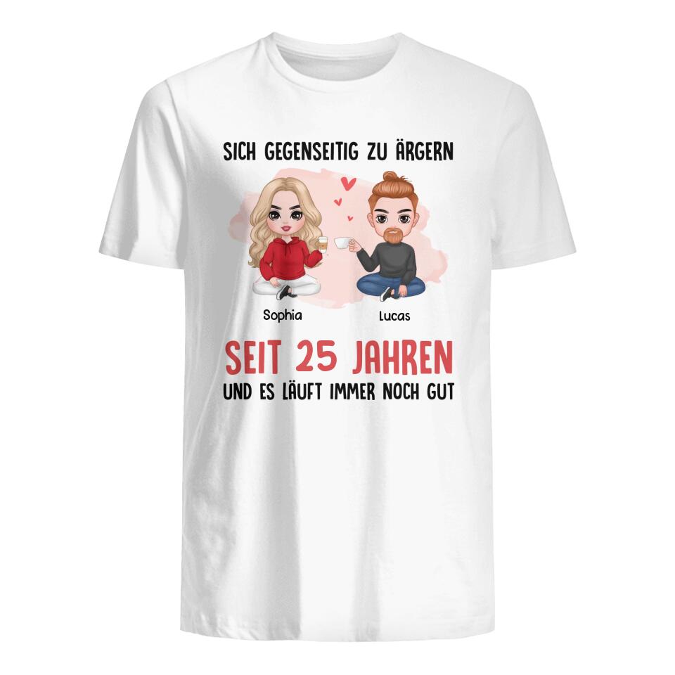 Personalisiertes T-shirt für Paare | personalisierte Geschenke für Paar | Sich Gegenseitig Zu Ärgern