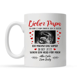 Personalisierte Tasse für Papa | personalisierte Geschenke von dein Baby | lieber Papa