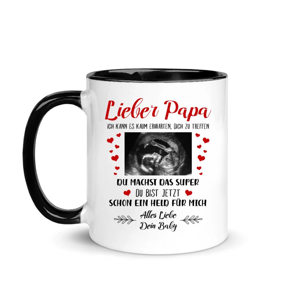 Personalisierte Tasse für Papa | personalisierte Geschenke von dein Baby | lieber Papa