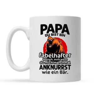 Taza Personalizada Para Papá | Personalizado Regalos Para Padre | Papa, Du Bist Ein Fabelhafter Mensch