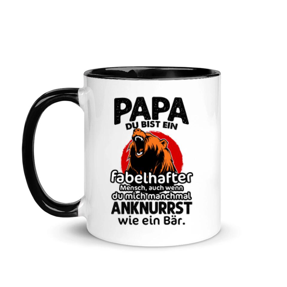 Taza Personalizada Para Papá | Personalizado Regalos Para Padre | Papa, Du Bist Ein Fabelhafter Mensch