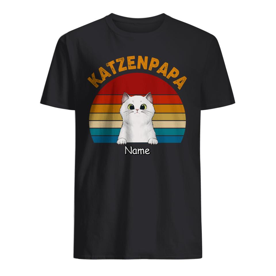 Personalisiertes T-shirt für Katzenliebhaber | personalisierte Geschenke für Katzenliebhaber | KatzenPapa