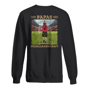 Personalisiertes T-shirt für Papa | personalisierte Geschenke für Vater | Papas Fußballmannschaft mit Farbe