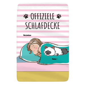 Personalisierte Decke für Katzenliebhaber | personalisierte Geschenke für Katzenliebhaber | Offiziele Schlafdecke