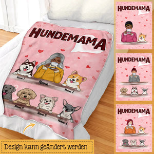 Personalisierte Decke für Hundeliebhaber | personalisierte Geschenke für Hundeliebhaber | Hundemama