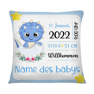 Personalisiertes Kissen für Baby | personalisierte Geschenke für Familie | Willkommen Baby