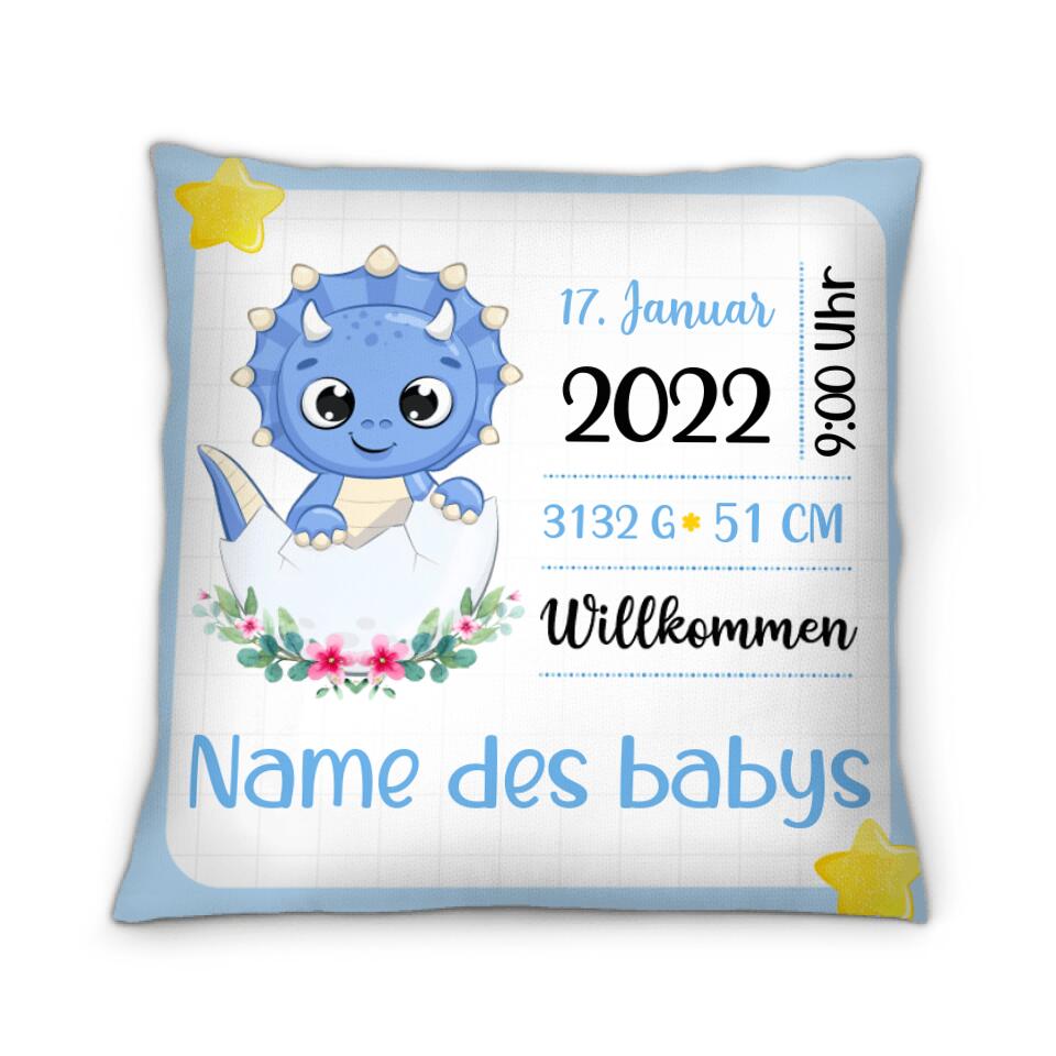 Personalisiertes Kissen für Baby | personalisierte Geschenke für Familie | Willkommen Baby