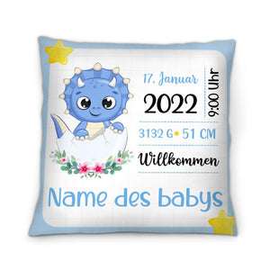 Personalisiertes Kissen für Baby | personalisierte Geschenke für Familie | Willkommen Baby