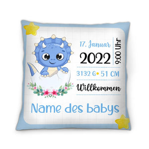 Personalisiertes Kissen für Baby | personalisierte Geschenke für Familie | Willkommen Baby