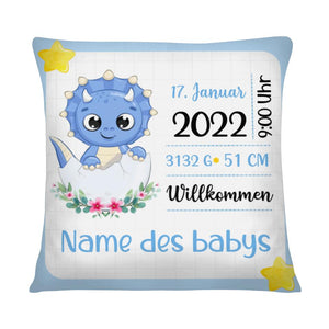 Personalisiertes Kissen für Baby | personalisierte Geschenke für Familie | Willkommen Baby