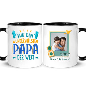 Personalisierte Tasse für Papa | personalisierte Geschenke für Vater | Für den wundervollsten Papa der Welt