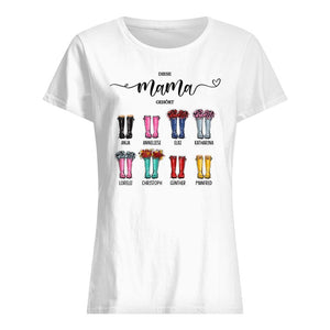 Personalisiertes T-shirt für Mama | personalisierte Geschenke für Mutter | Diese Mama Gehört