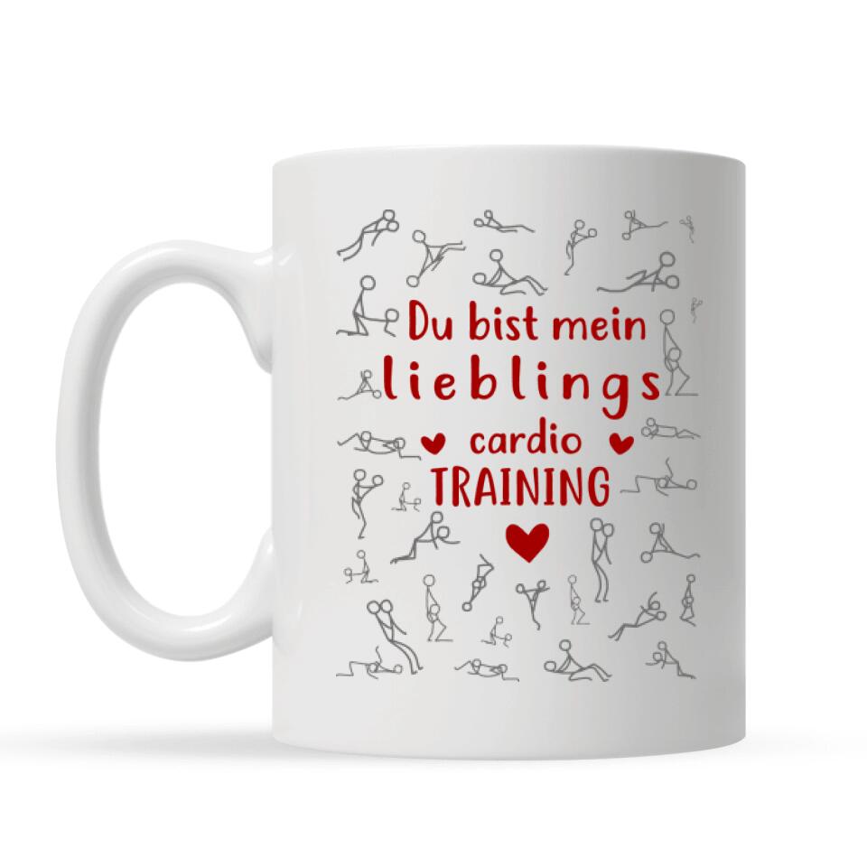 Personalisierte Tasse für Freundin | personalisierte Geschenke für Pärchen | lustige Tasse du bist mein lieblings cardio training