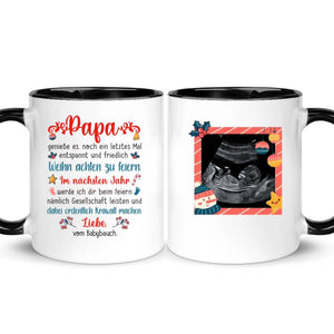 Personalisierte Tasse für Papa | personalisierte Geschenke für Vater | Papa genießt dein letztes Weihnachten