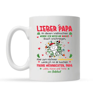 Personalisierte Tasse für Papa | personalisierte Geschenke für Vater | Werde ich mit dir kuscheln nächsten Weihnachten