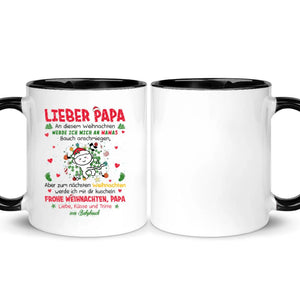 Personalisierte Tasse für Papa | personalisierte Geschenke für Vater | Werde ich mit dir kuscheln nächsten Weihnachten