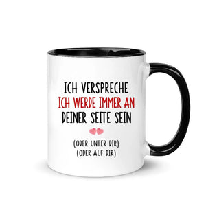 Personalisierte Tasse für Freundin | personalisierte Geschenke für Pärchen | Ich Verspreche Ich Werde Immer An Deiner Seite Sein