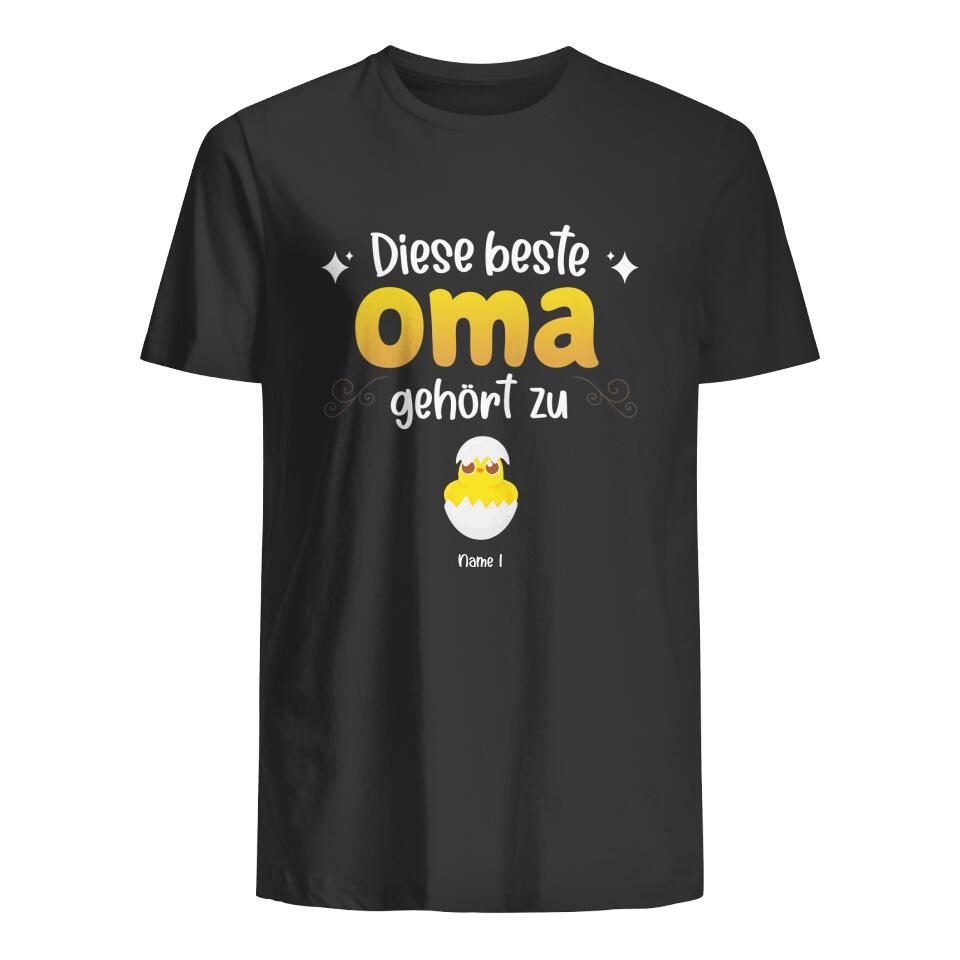 Personalisiertes T-shirt für Oma | personalisierte Geschenke für Oma | Diese Beste Oma Gehört Zu