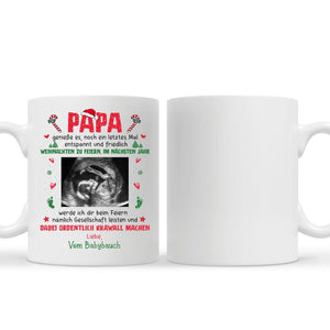 Personalisierte Tasse für Papa | personalisierte Geschenke für Vater | Papa genießt dein letztes Weihnachten