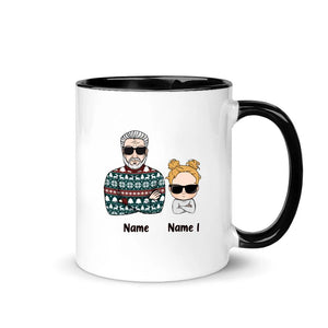 Personalisierte Tasse für Papa | personalisierte Geschenke für Vater | du immer noch meinen Rücken hast frohe Weihnachten