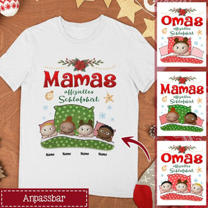 Personalisiertes T-shirt für Oma | personalisierte Geschenke für Oma | Omas offizielles Schlafshirt