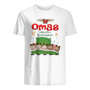 Personalisiertes T-shirt für Oma | personalisierte Geschenke für Oma | Omas offizielles Schlafshirt