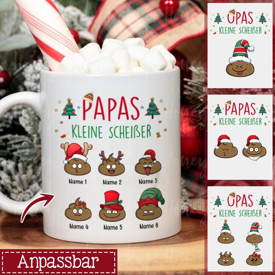 Personalisierte Tasse für Opa | personalisierte Geschenke für Opa | Opas kleine Scheißer