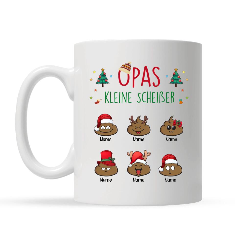 Personalisierte Tasse für Opa | personalisierte Geschenke für Opa | Opas kleine Scheißer