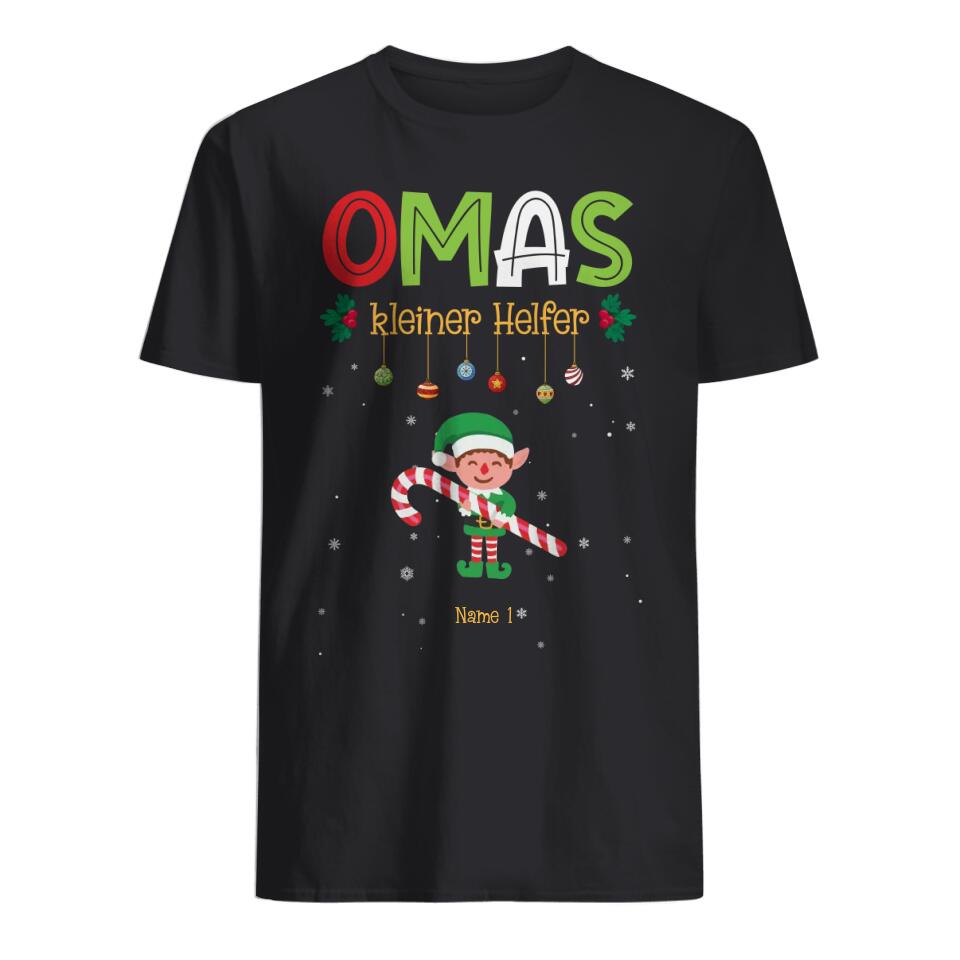 Personalisiertes T-Shirt für Omas | Personalisierter Cadeau für Omas | Omas Kleiner Helfer